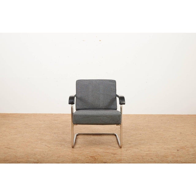 Model 1435 Cantilever Chair in Chrome-Plated Tubular Steel by Werner Max Moser for Embru, 1930s For Sale - Image 12 of 12
