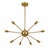 Metal Modern Brass Chandelier With 8 Arms, Contemporary Lighting Fixture, Ceiling Light, Living Room or Dining Room Decor, Stylish and Elegant For Sale - Image 7 of 16