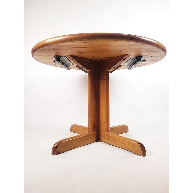 Wood Vintage Danish Extendable Table in Pine, 1970s For Sale - Image 7 of 15