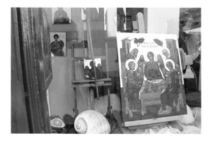 "Icon Painter, Tinos, Greece" Contemporary Original Photograph by Louise Weinberg