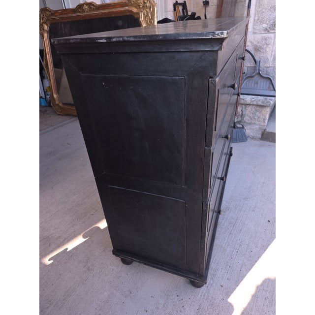 Gray Zinc Clad Dresser From Restoration Hardware For Sale - Image 8 of 14