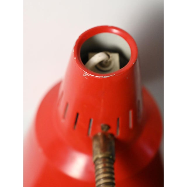 1960s Red Table Lamp from Gemi, 1960s For Sale - Image 5 of 11