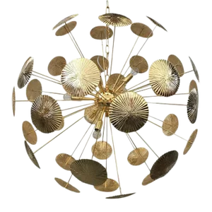 Contemporary Water-Lily Sputnik Sphere Chandelier