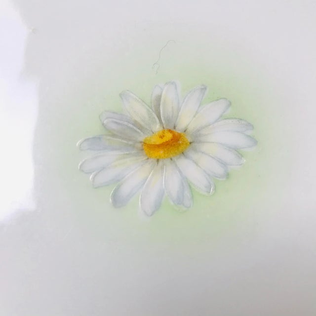 Late 19th Century Limoges France Gilded Green Daisy Chain Serving Platter For Sale - Image 5 of 7