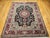Vintage Persian Tabriz Rug, Hand-Knotted Wool & Silk, Floral Garden Pattern, Black & Red, 8x10 For Sale - Image 15 of 18