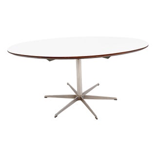 Star Base Dining Table attributed to Arne Jacobsen for Fritz Hansen, 1970s For Sale