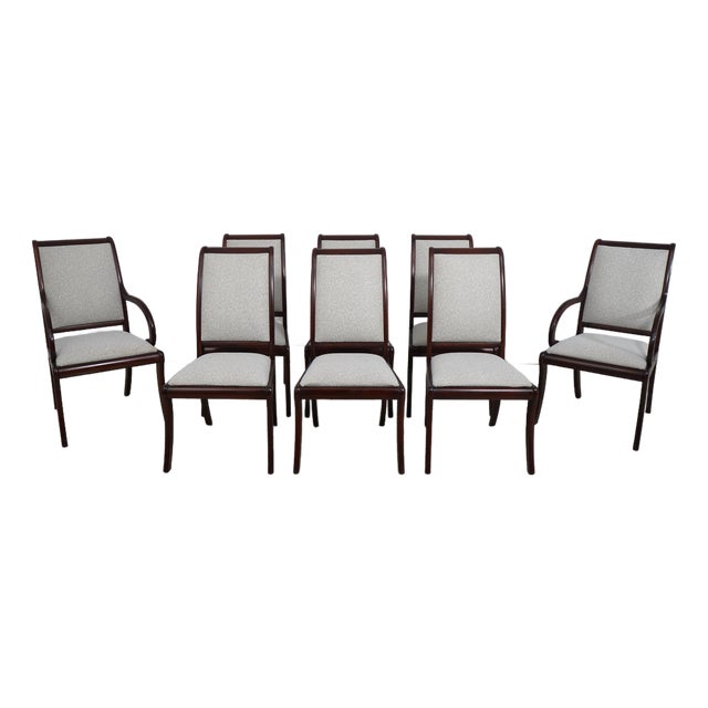 Set of 8 Henkel Harris Mahogany Dining Chairs For Sale