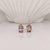 2020s 2.4ct Pink Morganite and Diamond Earring Studs: Solid 14k Gold, , A Pair For Sale - Image 5 of 7