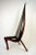 A nice vintage Harp chair was likely designed by Jorgen Hovelskov and manufactured by Christensen & Larsen, Mobelhadvaerk,...