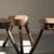 Wood Brutalist Coffee Table with Stools, 1960s, Set of 5 For Sale - Image 7 of 14