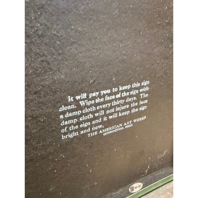 Vintage Niagara Shoes Tin Advertising Sign For Sale - Image 9 of 11