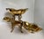 French Revival Brass Epergne Centerpiece With Three Scalloped Removable Bowls For Sale - Image 14 of 16