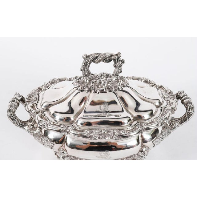 Antique Sheffield Oval Lidded Sauce Tureens, 1820, Set of 2 For Sale - Image 4 of 18