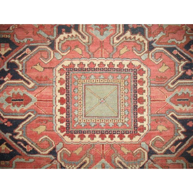 Antique Persian Heriz Serapi Rug For Sale - Image 11 of 18