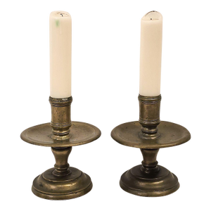 Pair of Baroque Candlesticks, Germany, 17th Century
