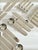 Silver Vintage Italian Flatware Set in Stainless Steel by Sergio Asti, 1970, Set of 23 For Sale - Image 8 of 8