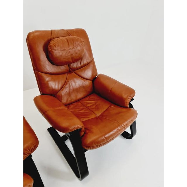 Mid-Century Modern Lounge Chairs by Ake Fribyter, 1970s, Set of 2 For Sale - Image 12 of 18