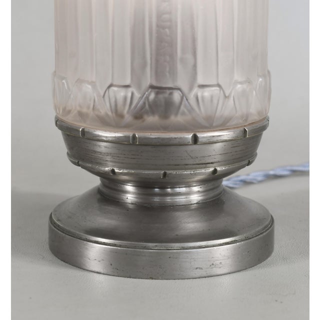 Art Deco 1930s French Art Deco Lamp by Henri Dieupart & Simonet Freres - France For Sale - Image 3 of 13