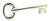 1990s Tiffany & Co Estate Key Brooch Pin Sterling Silver For Sale