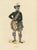 This striking lithograph depicts a Scottish clan chief wearing full Highland dress, including tartan, sporran, and...