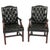 Vintage English Green Gainsborough Leather Desk Chairs, Set of 2 For Sale - Image 15 of 15