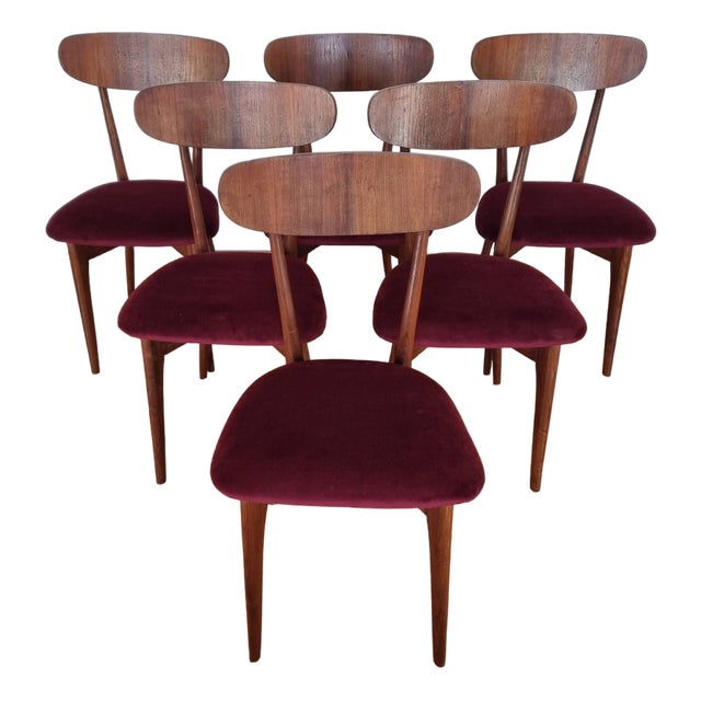 Mid-Century Italian Dining Chairs, 1960s, Set of 6 For Sale