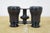 Black Antique Lemaire French Opera Glasses Black Leather Binoculars & Case For Sale - Image 8 of 15