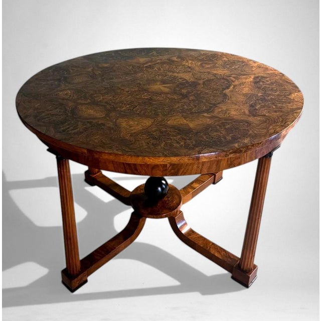 Late 19th Century Biedermeier Style Large Italian Round Table For Sale - Image 6 of 18