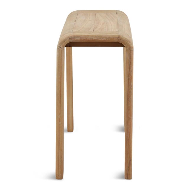 Contemporary Arlo Curved Edge Console Table For Sale - Image 3 of 5