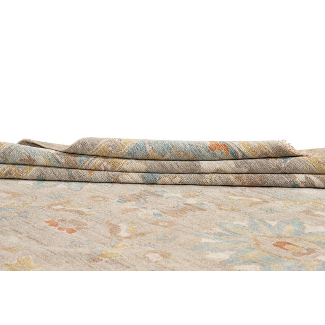 2010s 21st Century Modern Sultanabad Wool Rug 9 X 10 For Sale - Image 5 of 12