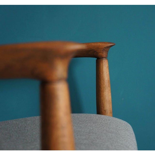 Vintage Armchair From Mid Century Designed by Edmund Homa, Restored For Sale - Image 9 of 9