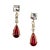 Rubelite and Genuine Zircon Dangle Earrings - 2 Pieces For Sale In Raleigh - Image 6 of 10
