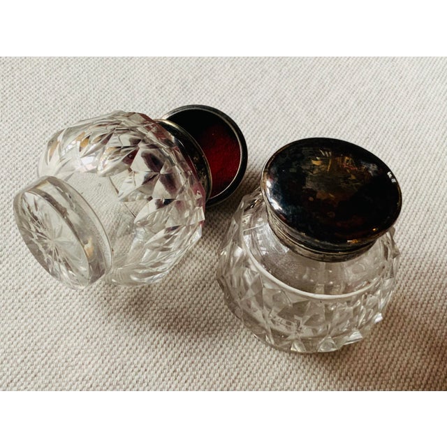 Mid-19th Century English Neoclassical Silverplate Inkwell & Inkstand For Sale - Image 9 of 16