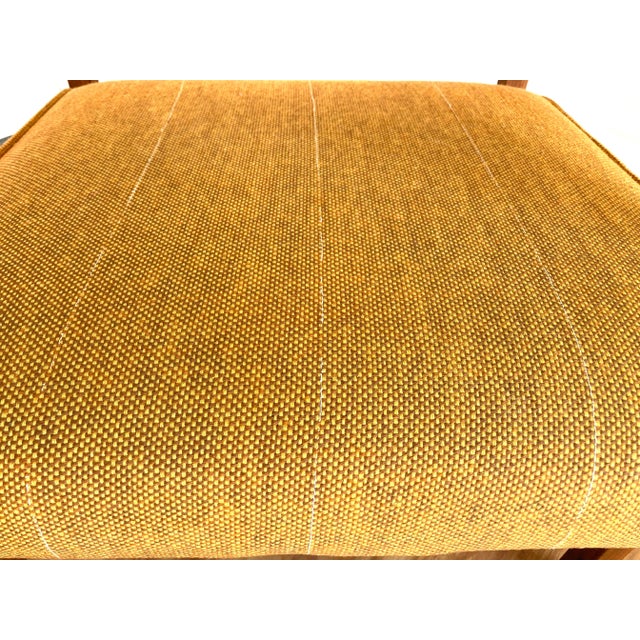 Vintage Mid-Century Modern Wood & Upholstered Arm Chair For Sale - Image 11 of 11