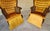 Late 20th Century Pair of Monumental 1970s Cane and Gold Velvet Horseshoe Wingback Chairs For Sale - Image 5 of 17