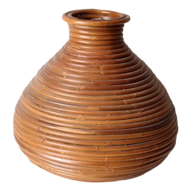 Mid-Century Pencil Reed Vase For Sale