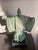 1980s Austin Productions Japanese Noh Dancer Sculpture in Verdigris Finish, Circa 1981 For Sale - Image 5 of 12
