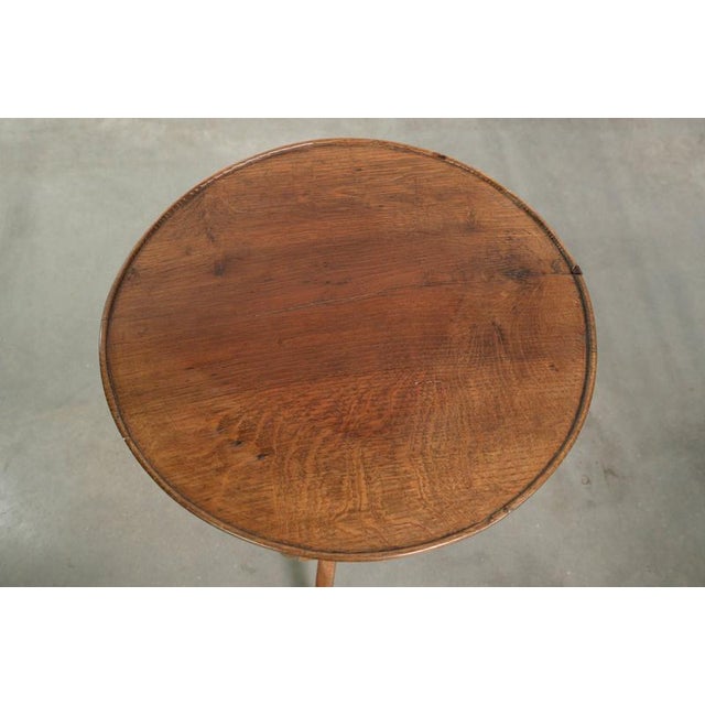 Wood Antique English Side Table with Drawer For Sale - Image 7 of 11