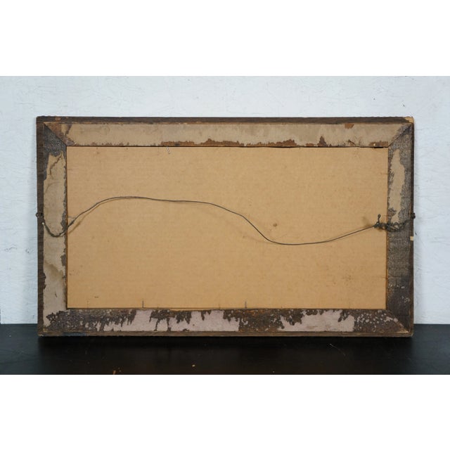 Late 19th Century Antique Alfred J Haller Country Landscape Thatched Cottage Lake Etching 24", Framed For Sale - Image 10 of 10