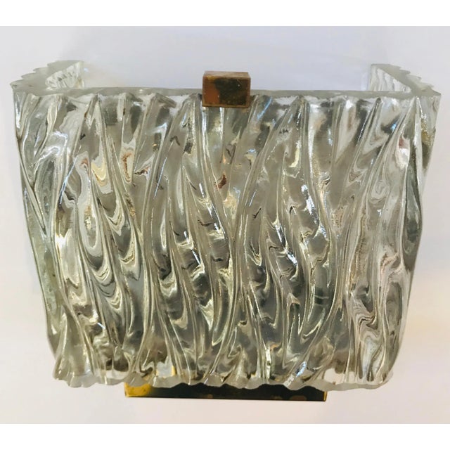 Maison Arlus French 1960s Glass Wall Light For Sale - Image 12 of 12