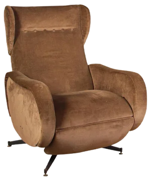 Mid-Century Italian Reclinable Lounge Chair or Armchair, 1950