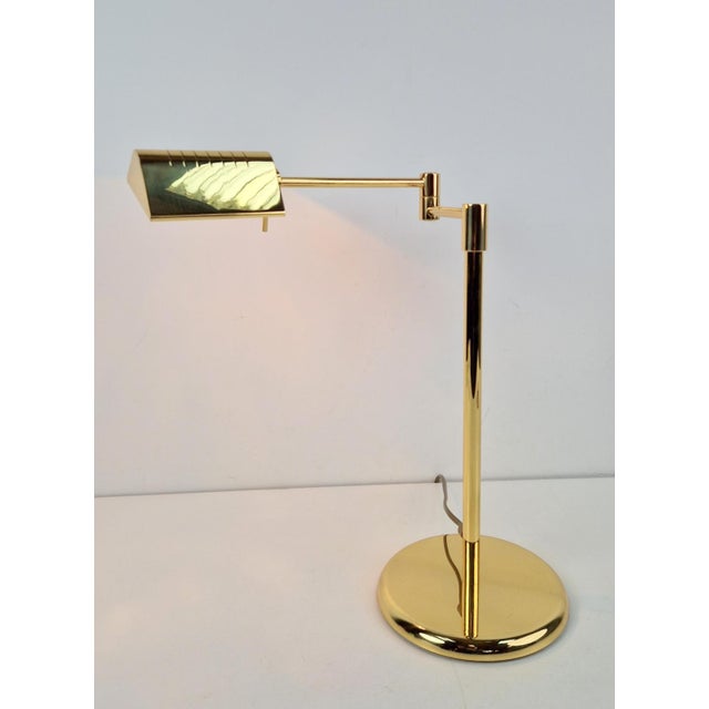 Regency Egoluce table lamp brass adjustable brass Italy ’70 Vintage design Regency brass Egoluce table lamp made of high-...