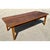 Contemporary Vintage Rustic Wide Plank Wood Farm Table For Sale - Image 3 of 15