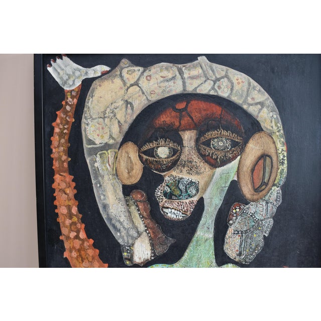 Gonzalo Sebastian De Erice, Figure, 1974, Oil on Board For Sale - Image 4 of 9