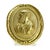 Pair of Gilded Bronze Plaques with Profiles of Saints: A pair of 18th-century gilded oval reliefs composed of two...