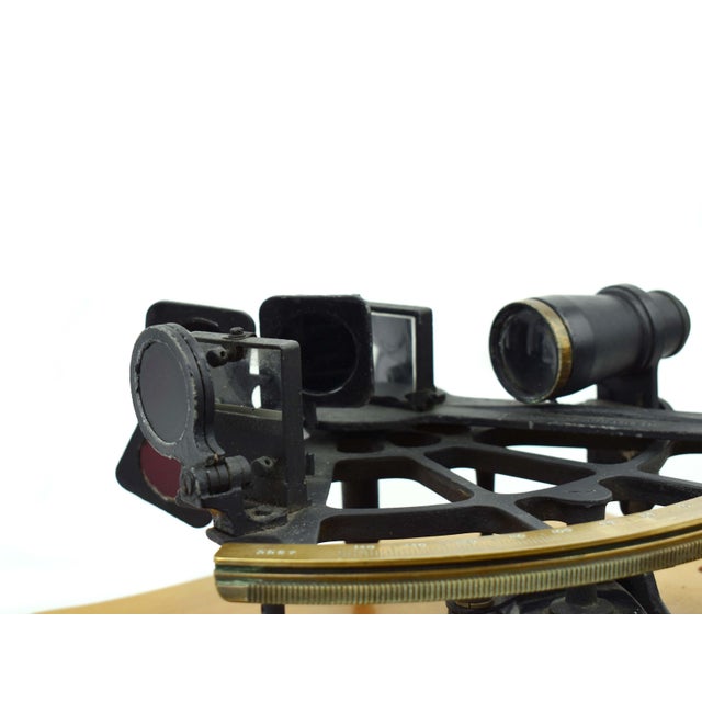 Authentic 1944 Leupold & Stevens Instruments Sextant Ship Navigator Wall Decor Usa For Sale - Image 10 of 12