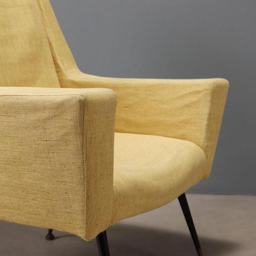 Vintage Armchair with Foam Padding For Sale - Image 4 of 9