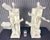 1990s Hand Carved Wood Banana Plant Lamps Finished in White Plaster - A Pair For Sale In Palm Springs - Image 6 of 14
