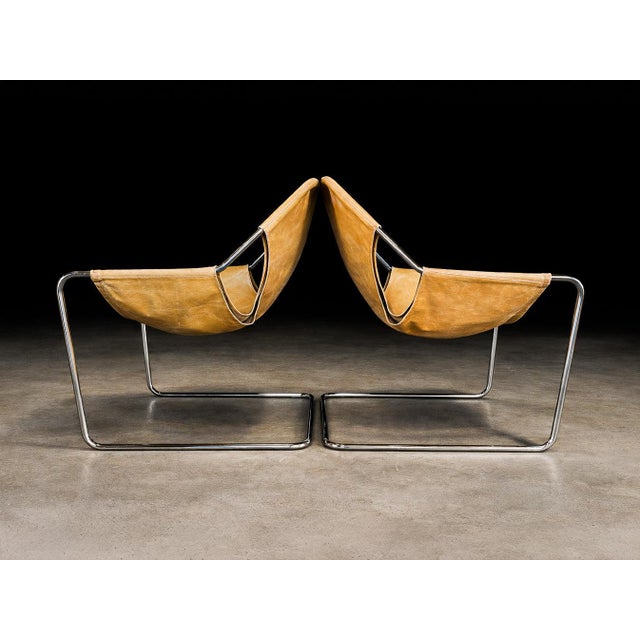 1950s Pair of Paulistano Armchairs by Paulo Mendes da Rocha for Objekto, Brazilian Modern, 1970s - Lot 678B For Sale - Image 5 of 16