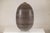 Large Artisan Ceramic Vase with Fine Linear Decoration in Brown and Cream For Sale - Image 15 of 16